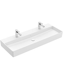 Villeroy und Boch Memento 2.0 Waschtisch 4A22C1RW 120x47cm, 2 Hahnl., ohne Überlauf, Stone White C+
