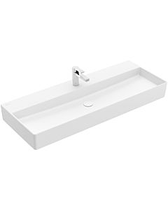Villeroy & Boch Memento 2.0 Waschtisch 4A22C2RW 120 x 47 cm, Stone White C-plus, mit Hahnloch, ohne Überlauf
