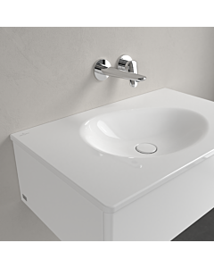 Villeroy und Boch Antao meuble lavabo 4A7583R1 80x50cm, carré, sans trop-plein, blanc C-plus