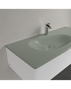 Villeroy und Boch Antao Schrankwaschtisch 4A77LBR8 120x50cm, eckig, 1 Hahnloch, verdeckter Überlauf, morning green C-plus