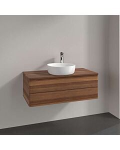 Villeroy und Boch Antao Waschtisch-Unterschrank K20012HM 100x36x50cm, Waschbeckenplattenfarbe warm walnut, warm walnut