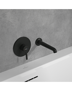 Bec Villeroy und Boch baignoire Skyla TVT116001000K5 en laiton, noir mat