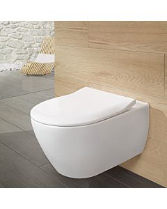 Villeroy & Boch Subway 2.0 & ViConnect Set WC spülrandlos, weiß Ceramicplus, mit WC-Sitz
