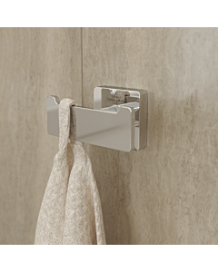 Villeroy und Boch Elements Striking double towel hook TVA15201200061 chrome, 80x44x45mm