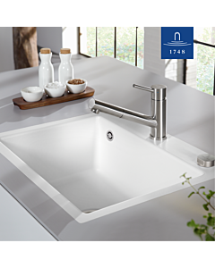 Villeroy und Boch Küchenarmatur Como Shower 925200LC 12,6 l/min, ausziehbar, Edelstahl massiv