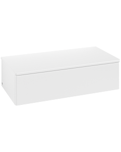 Villeroy &amp; Boch Antao vanity unit L40000MT with lighting, 1 drawer, 1000 x 268 x 500 mm, smooth front, White Matt Lacquer / White Matt Lacquer