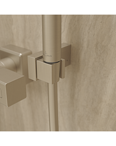 Villeroy & Boch Universal Showers Handbrausehalter TVC00045900064 eckig, Wandmontage, brushed nickel black