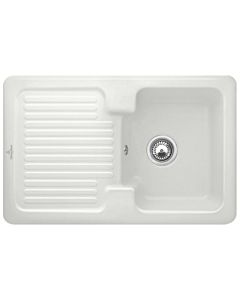 Villeroy & Boch Condor évier intégré avec garniture de vidage et fonctionnement manuel, Steam