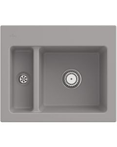 Villeroy und Boch Subway 60 XM Einbauspüle 678000KD Spülbecken, 620 x 510 mm, fossil CeramicPlus