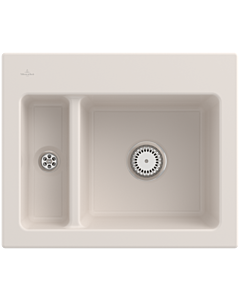 Villeroy und Boch Subway 60 XM built-in sink 678000KR Spülbecken , 620 x 510 mm, crema CeramicPlus
