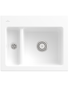Villeroy und Boch Subway 60 Évier encastrable XM 678000R1 Spülbecken , 620 x 510 mm, blanc alpin CeramicPlus