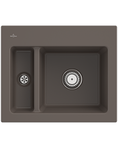 Villeroy und Boch Subway 60 Évier encastrable XM 678000TR Spülbecken , 620 x 510 mm, bois CeramicPlus