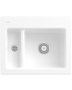 Villeroy und Boch Subway 60 Évier encastrable XM 678000KG Spülbecken , 620 x 510 mm, blanc neige CeramicPlus