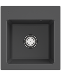 Villeroy und Boch Subway 45 XS évier encastrable 678100i4 Spülbecken , 475 x 510 mm, graphite CeramicPlus