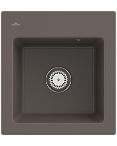 Villeroy und Boch Subway 45 XS Einbauspüle 678100TR Spülbecken, 475 x 510 mm, timber CeramicPlus