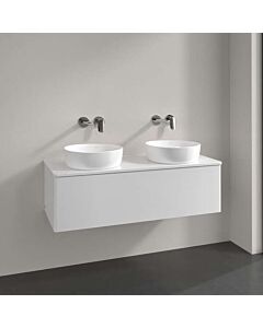 Villeroy &amp; Boch Antao vanity unit K35050GF 120x36x50cm, tap hole, washbasin top color: glossy white lacquer