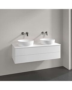 Villeroy &amp; Boch Antao vanity unit K24050MT 120x36x50cm, tap hole, washbasin top color: white matt lacquer