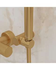 Villeroy & Boch Universal Showers Handbrausehalter TVC00045800076 rund, Wandmontage, brushed gold