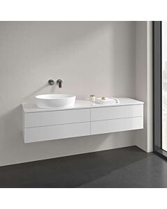 Villeroy &amp; Boch Antao vanity unit K26050GF 160x36x50cm, tap hole, washbasin top color: glossy white lacquer