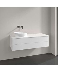 Villeroy &amp; Boch Antao vanity unit K22050MT 120x36x50cm, tap hole, washbasin top color: white matt lacquer
