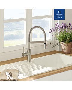 Villeroy und Boch Steel Expert Compact-Window Küchenarmatur 929900LC 42x220mm, Edelstahl massiv