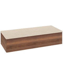 Villeroy &amp; Boch Antao Sideboard L41103HM 120x26.8x50cm, washbasin top color botticino, warm walnut