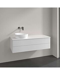 Villeroy &amp; Boch Antao vanity unit K22050GF 120x36x50cm, tap hole, washbasin top color: glossy white lacquer