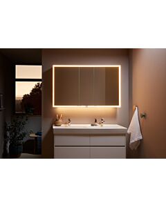 Villeroy und Boch My View Now Spiegelschrank A4551300 130 x 75 x 16,8 cm, LED-Beleuchtung, 3 Türen, mit Sensorschalter