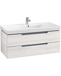Villeroy & Boch Subway 2.0 Waschtischunterschrank A69000E8,98,7x42x44,9 cm,Griffe silber,White Wood