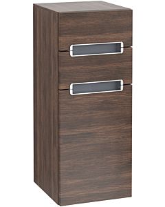 Villeroy und Boch Subway 2.0 armoire latérale A7120RVH 35,6x85,7cm, gauche, poignée argent mat, gris argent, chêne arizona