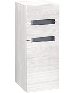 Villeroy & Boch Subway 2.0 Seitenschrank A7121SE8 35,4x85,7x37cm, Griff chrom, white wood