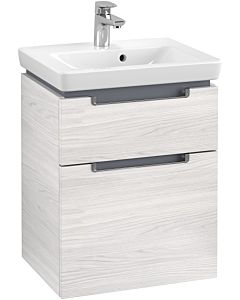 Villeroy & Boch Subway 2.0 Villeroy & Boch A90710E8 48,5x59x38cm, 2 coulissants, poignée chromé , bois blanc