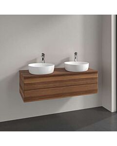 Villeroy &amp; Boch Antao vanity unit K24012HM 120x36x50cm, washbasin top color warm walnut, warm walnut