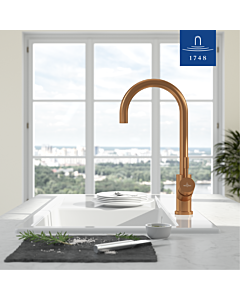 Villeroy und Boch Umbrella Küchenarmatur 92530004 16 l/min, flexible Anschlussschläuche, bronze