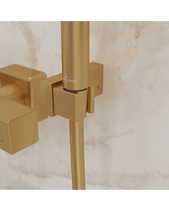 Villeroy & Boch Universal Showers support de douchette TVC00045900076 carré, montage mural, or brossé