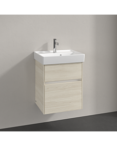 Villeroy und Boch Collaro meuble sous-vasque C00600AA 46x54,6x37,4cm, évier au milieu, chêne blanc