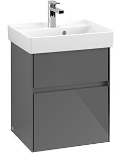 Villeroy & Boch Collaro Waschtischunterschrank C00600FP 46x54,6x37,4cm, Glossy Grey