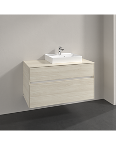 Villeroy und Boch Collaro Waschtischunterschrank C01500AA 100x54,8x50cm, Waschtisch rechts, white oak