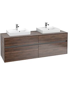 Villeroy & Boch Collaro Villeroy & Boch Collaro C02100VH 160x54.8x50cm, for 2 Waschtische , Arizona Oak
