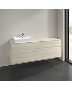 Villeroy und Boch Collaro meuble sous-vasque C02200AA 160x54,8x50cm, meuble sous-vasque à gauche, chêne blanc