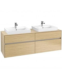 Villeroy & Boch Collaro Villeroy & Boch C02400VJ 160x54.8x50cm, pour 2 Waschtische , Nordic Oak