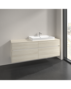 Villeroy und Boch Collaro meuble sous-vasque C02700AA 160x54,8x50cm, meuble sous-vasque à droite, chêne blanc