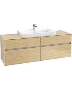 Villeroy & Boch Collaro Villeroy & Boch C02800VJ 160x54.8x50cm, lavabo au milieu, Nordic Oak