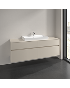 Villeroy und Boch Collaro Waschtischunterschrank C02800VN 160x54,8x50cm, Waschtisch mittig, cashmere grey