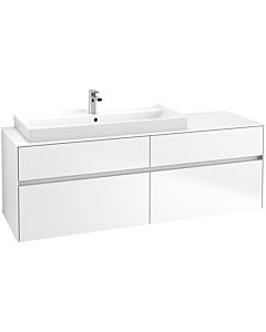 Villeroy & Boch Collaro Waschtischunterschrank C02900MS 160x54,8x50cm, Waschtisch links, White Matt