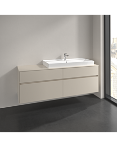 Villeroy und Boch Collaro vanity unit C030B0VN 160x54.8x50cm, washbasin right, LED lighting 12W, cashmere grey