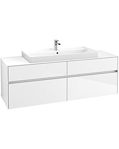 Villeroy & Boch Collaro Waschtischunterschrank C03100DH 160x54,8x50cm, Waschtisch mittig, Glossy White