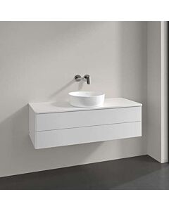 Villeroy &amp; Boch Antao vanity unit K21050GF 120x36x50cm, tap hole, washbasin top color: glossy white lacquer