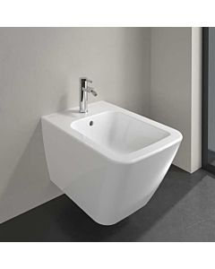 Villeroy & Boch Finion Wand Bidet 446500R1 37,5x56cm, weiss, Ceramicplus, mit Überlauf