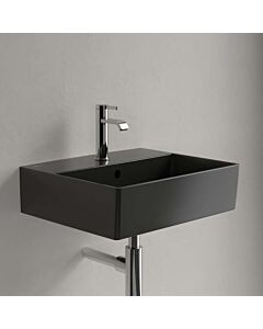 Villeroy und Boch Memento 2.0 Waschtisch 4A2250I4 50x42cm, mit Hahnloch und Überlauf, Graphite C+